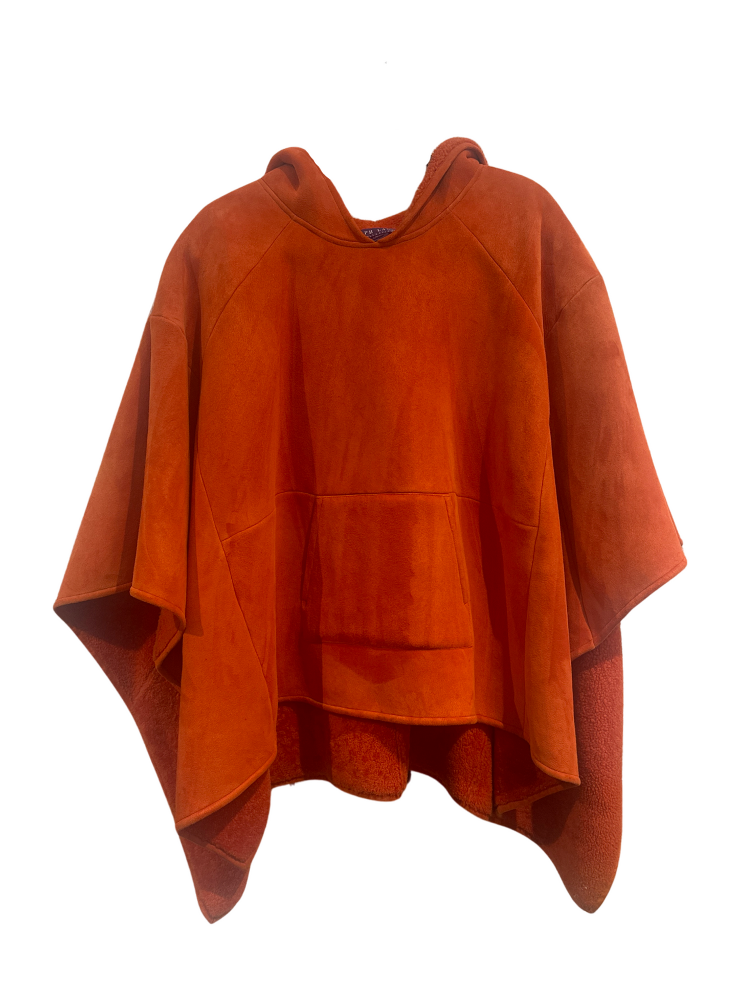 Ralph Lauren Collection Purple Label Hooded Poncho/Cape Persimmon
