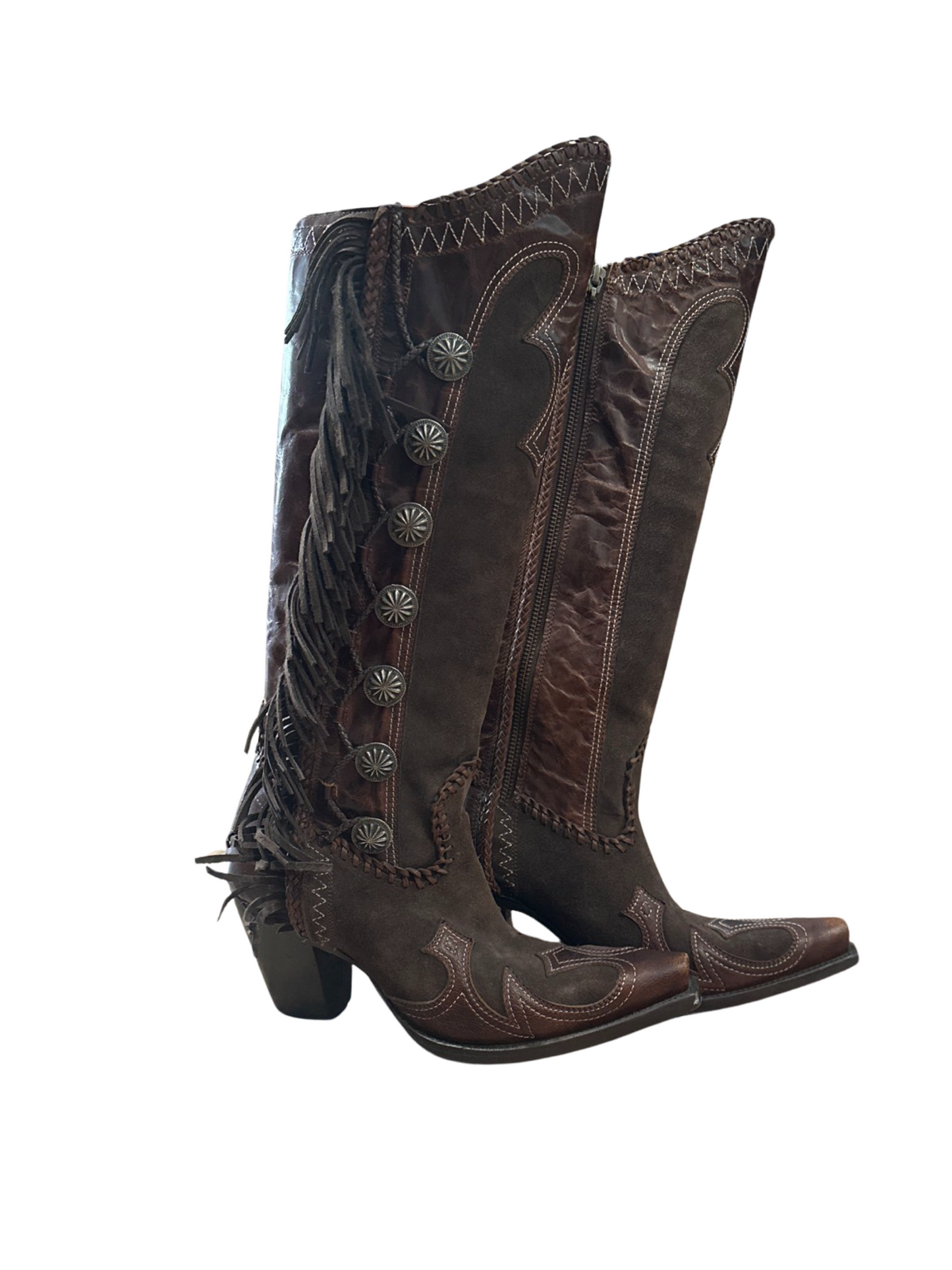 Lane Double D Ranch Western  Brown Boots