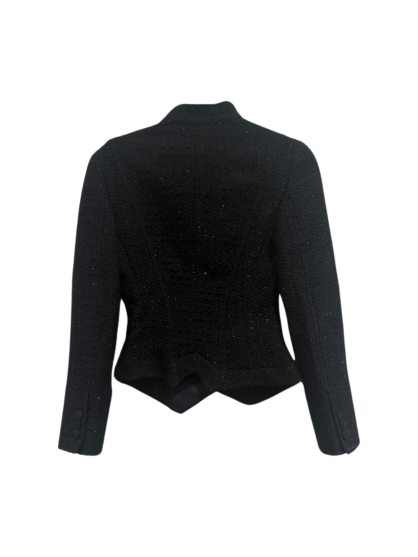 Armani Collezioni Tweed Evening Black Jacket S4