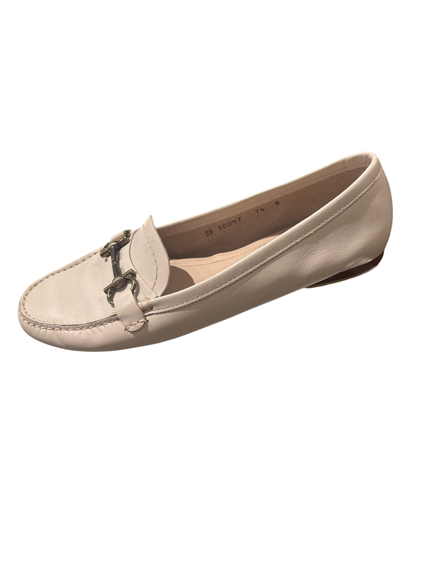 Ferragamo Loafers  Beige/PinkLeather Size 7 1/2 B