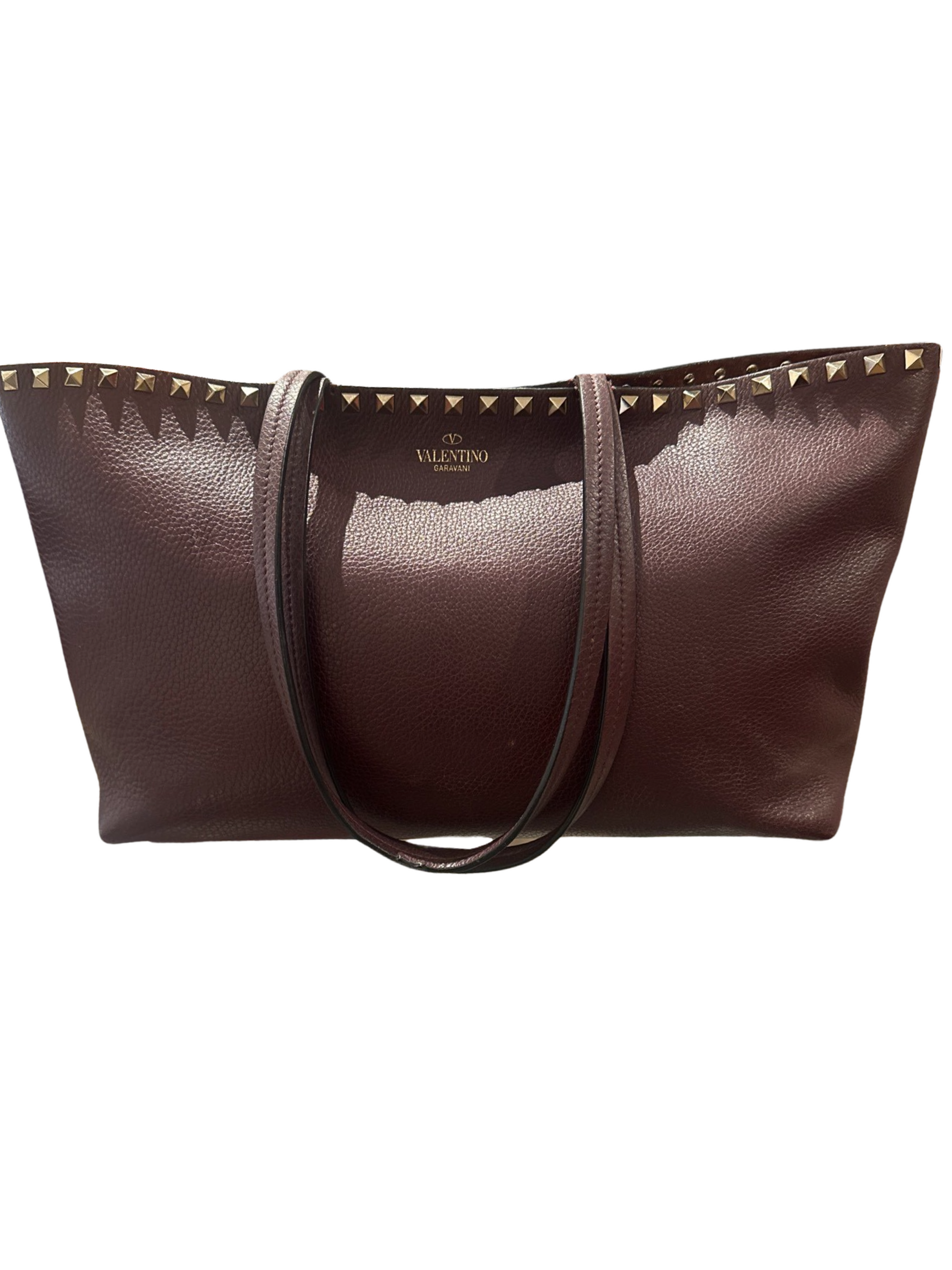 Valentino top rockstud burgundy