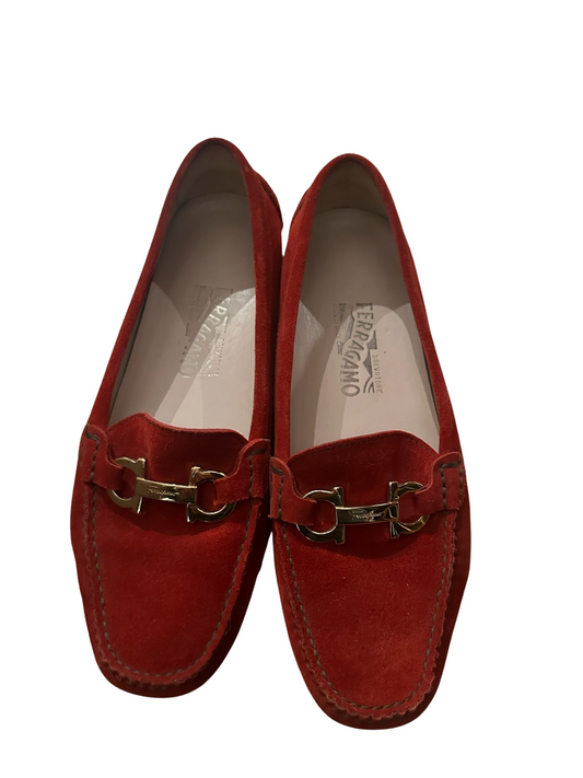 Ferragamo Driver Gancini Loafers