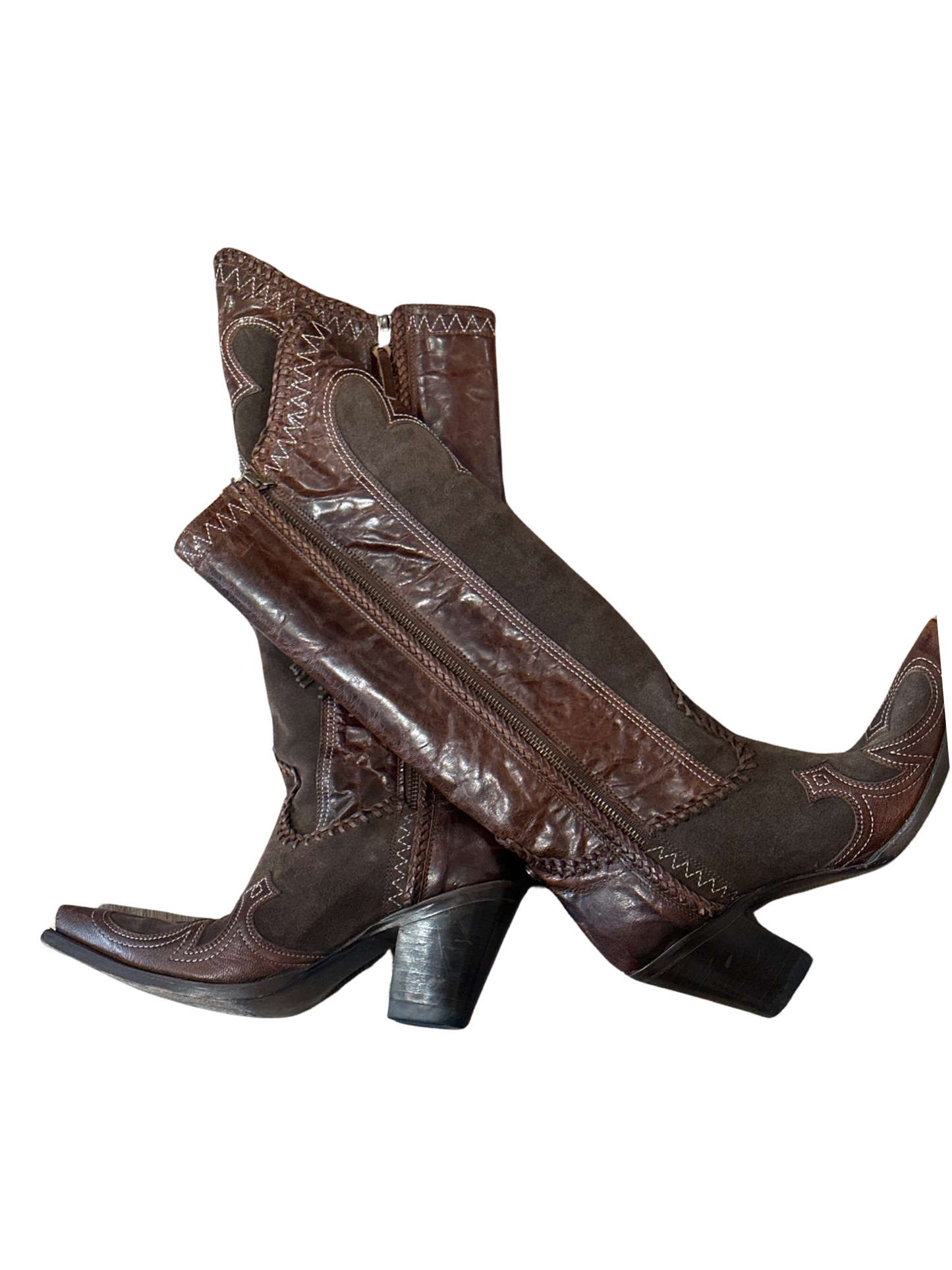 Lane Double D Ranch Western  Brown Boots