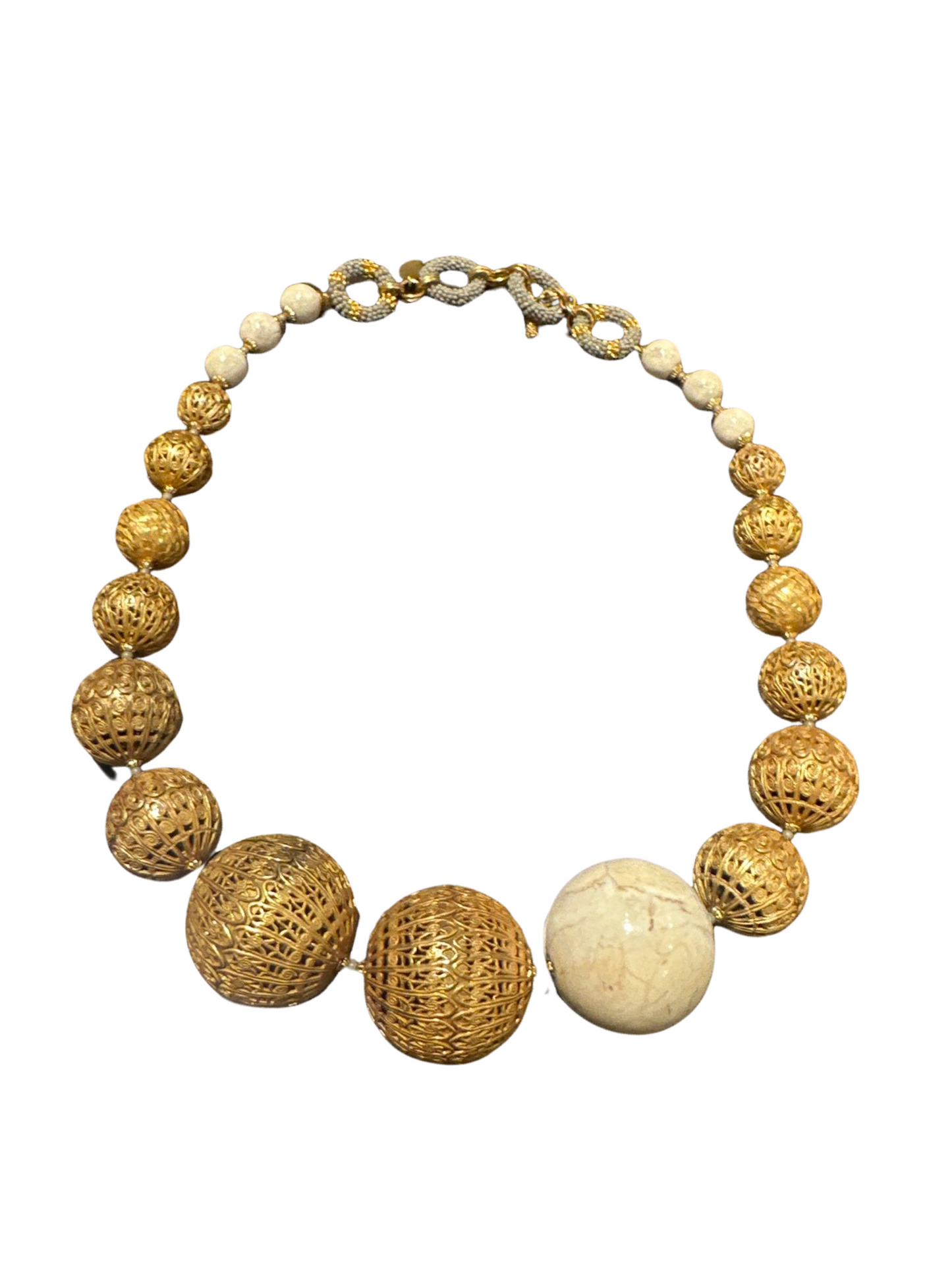 Miriam Haskell Beaded Ball Necklace