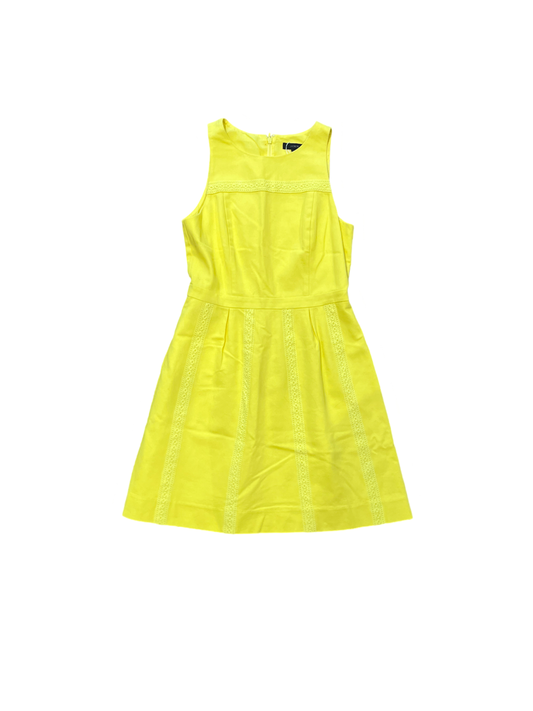 J Crew Yellow Midi Dress  Size 4