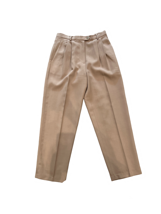 Doncaster 100% Wool Pants -  Solid Tan size p8