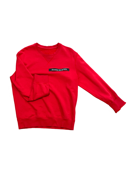 Alexander Mcqueen Red Crew Neck