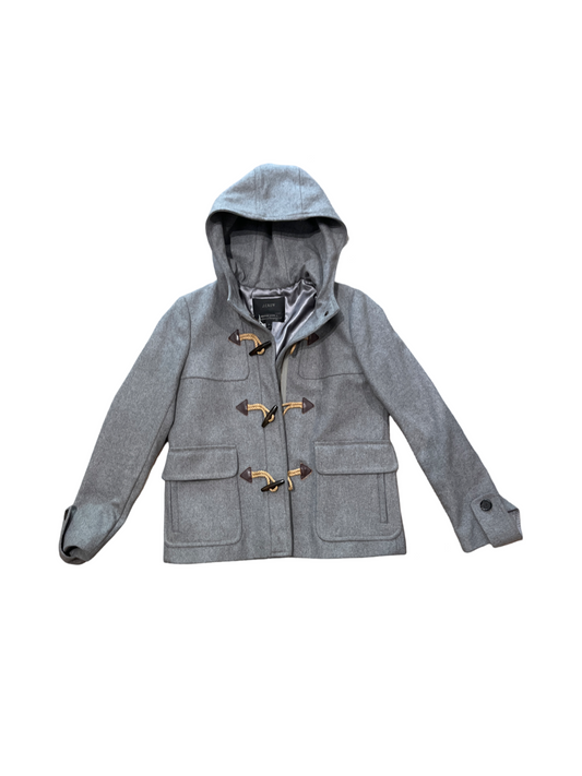 J Crew Melton Wool Gray Top Coat /8