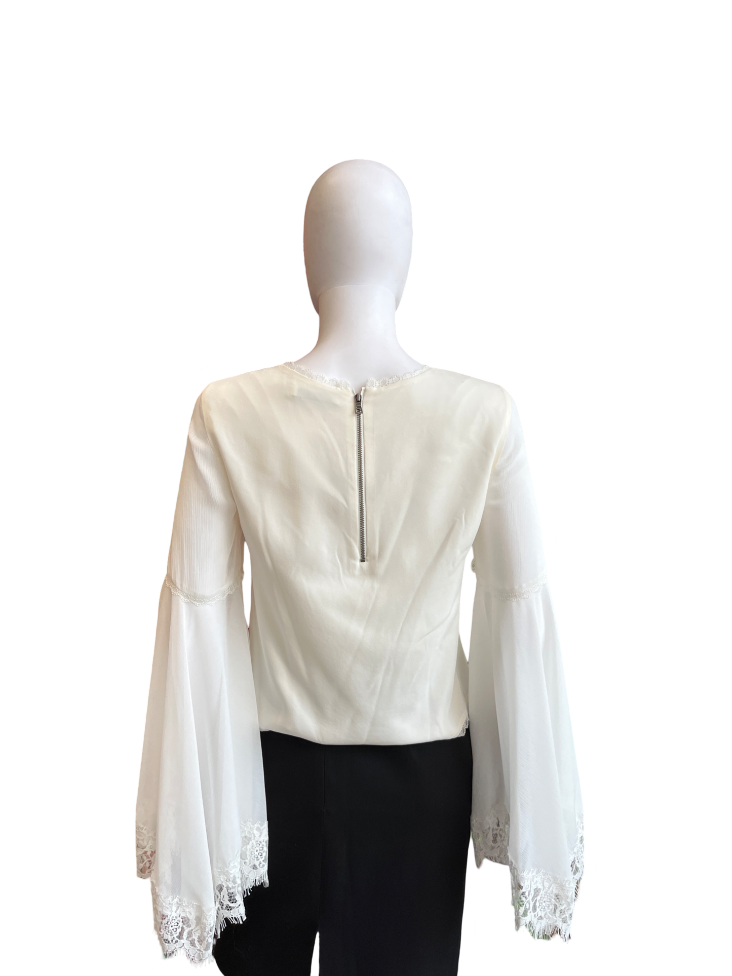 Alice Olivia  white top silk /M