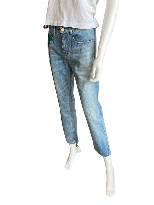 Hellesy Ono Silk Ribbon Accent Jeans