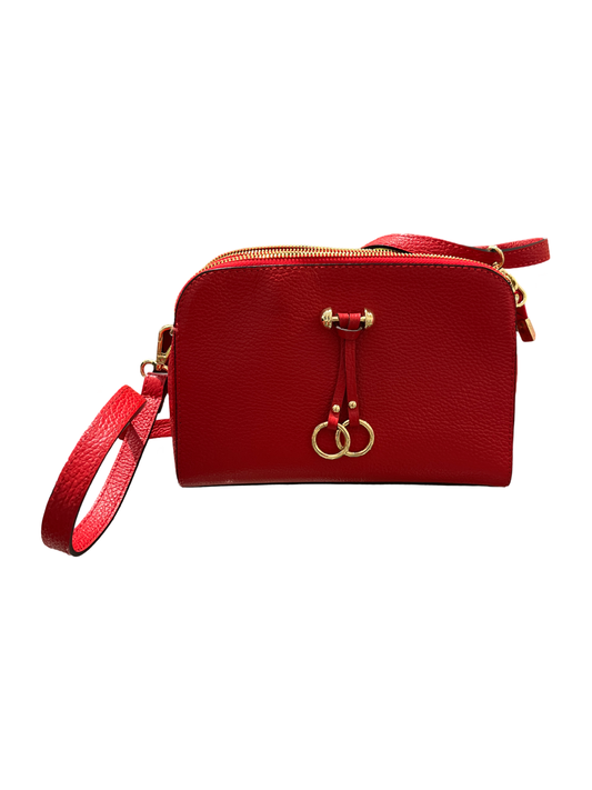 Italian Handmade Genuine Red Grain Leather Purse