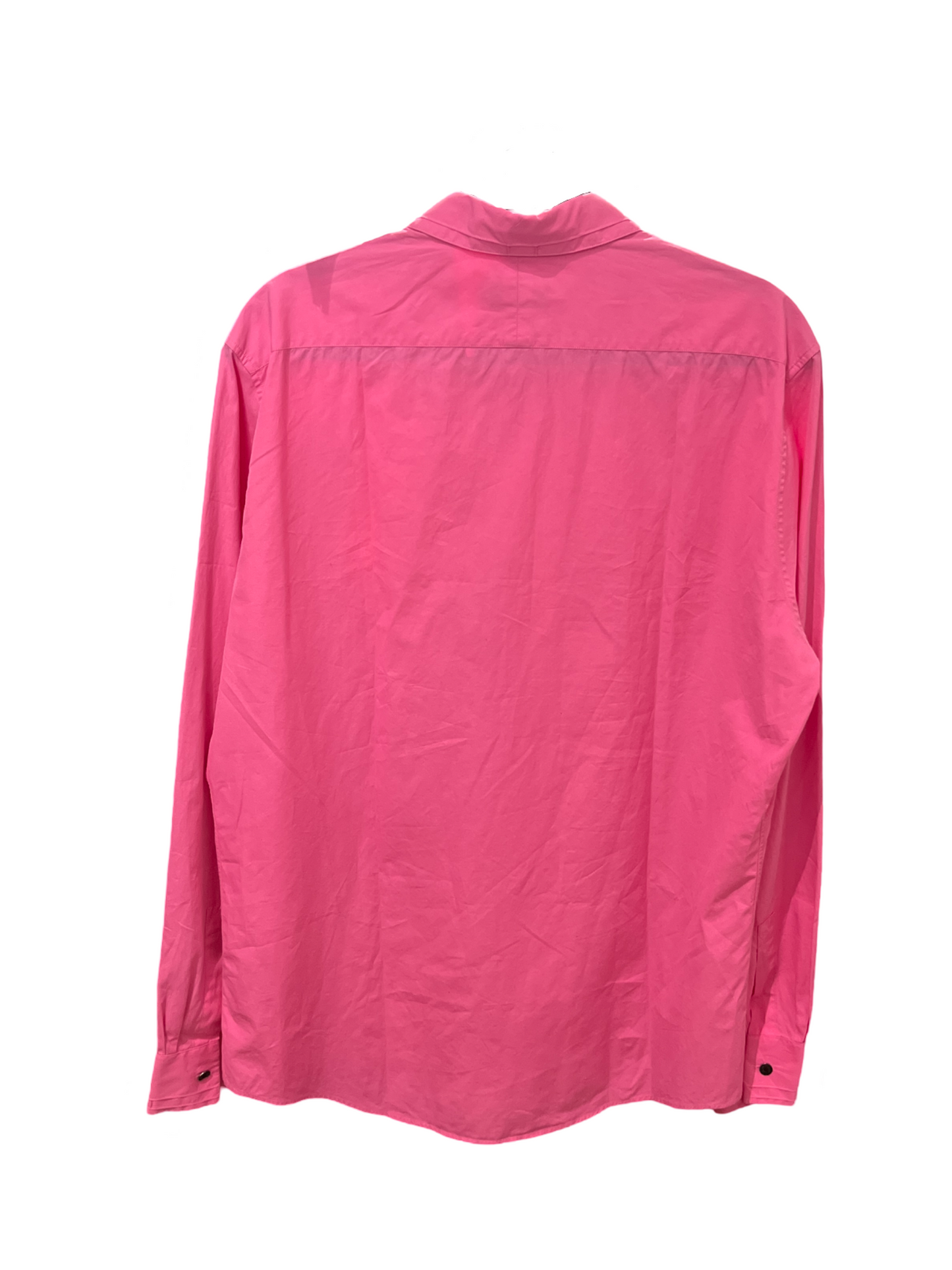 Hermes Hot Pink Collared Shirt Long Sleeve Men's : 42/16.5