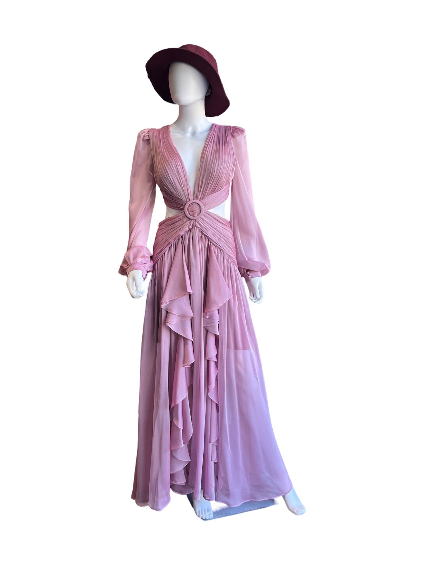 Alfabeta Dreamy Rose Lavender Evening Dress RV