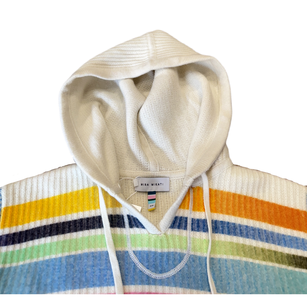 Mira Mikati Bo-Kapp Stripped Merino Wool Sweater EU 34