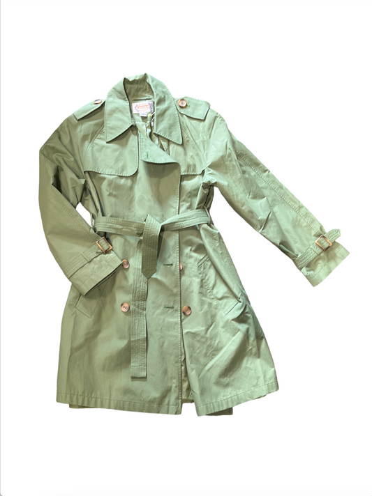 Talbots Green Rain Coat /8