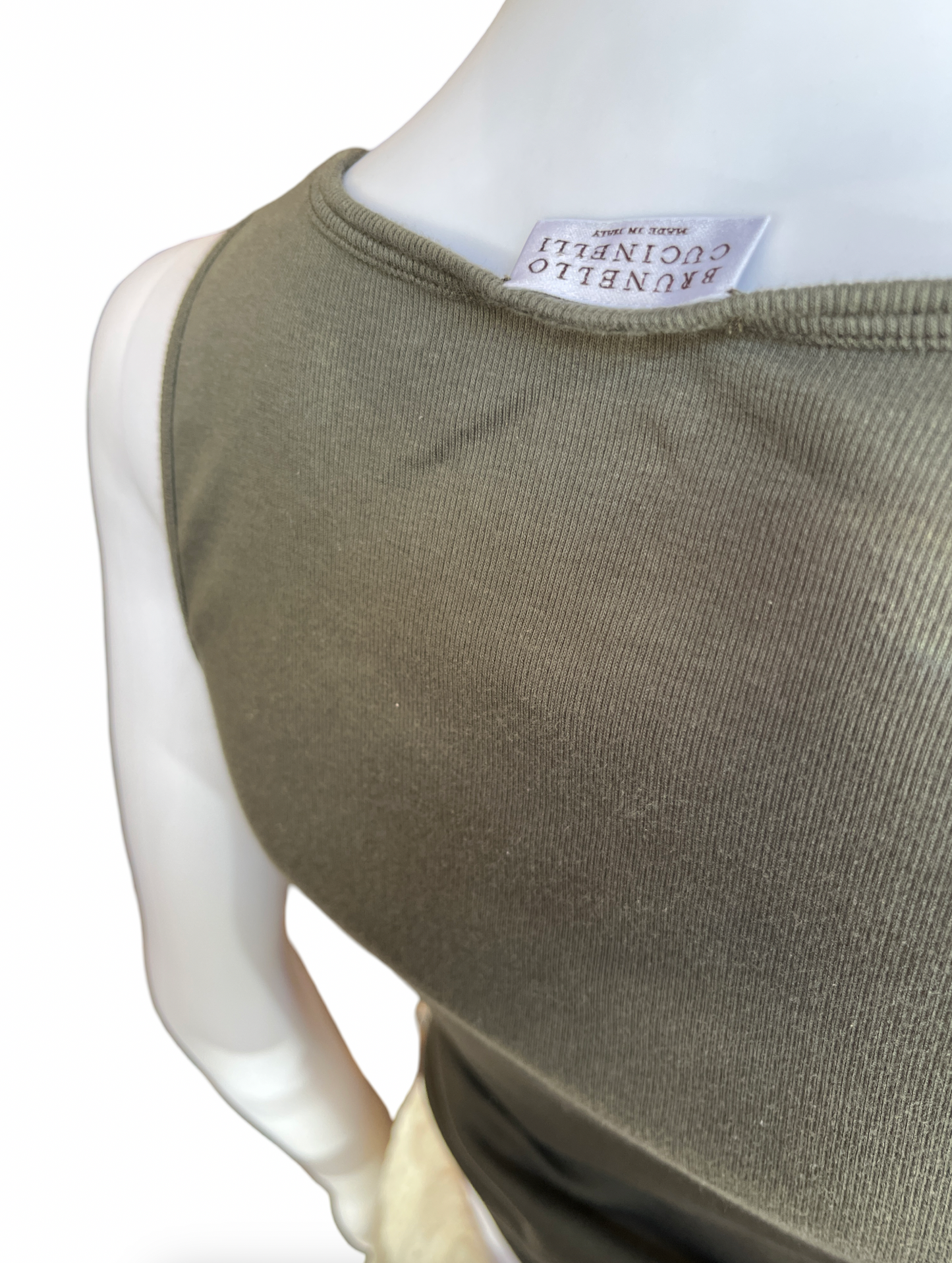 Brunello Cucinelli Olive Green Top /S